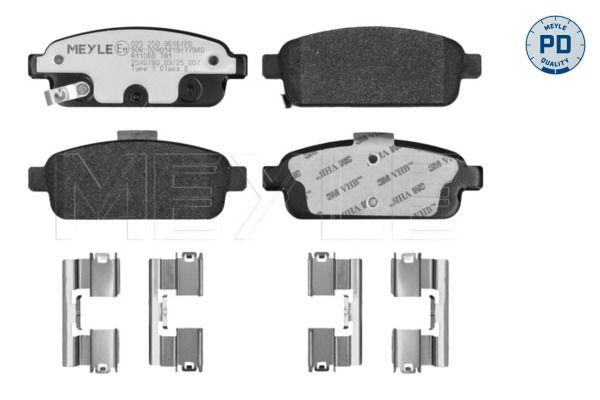 MEYLE 025 250 9616/PD Brake pad set, disc brake