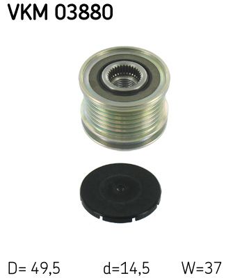 SKF VERTEVO VKM 03880 Alternator freewheel clutch