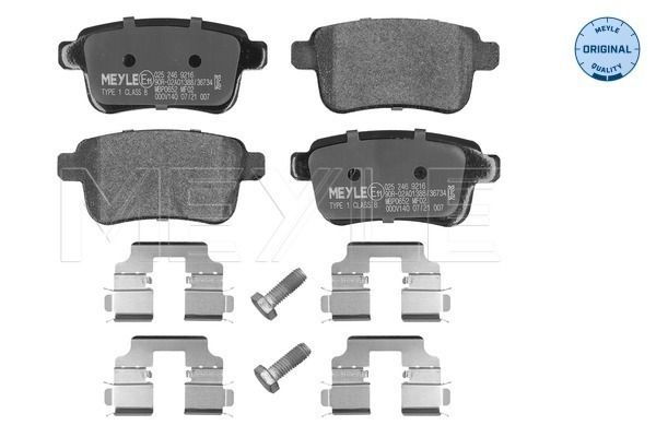 MEYLE 025 246 9216 Brake pad set, disc brake
