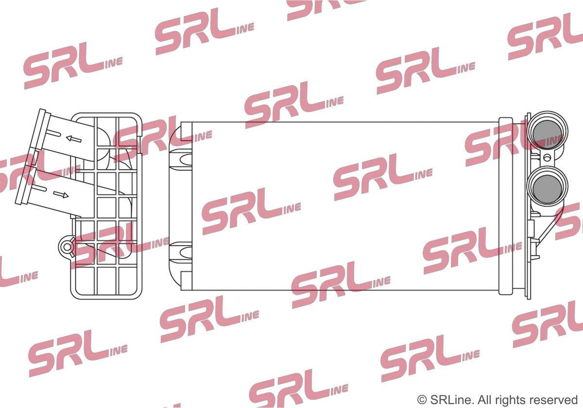SRLINE 2329N8-1 Heat exchanger, interior heating