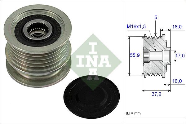 SCHAEFFLER INA 535 0009 10 Alternator freewheel clutch