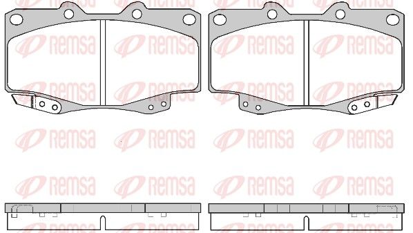 REMSA 0315.22 Brake pad set, disc brake