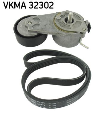 SKF VERTEVO VKMA 32302 V-ribbed belt set