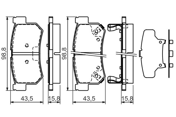 stabdžių trinkelių rinkinys, diskinis stabdys-4