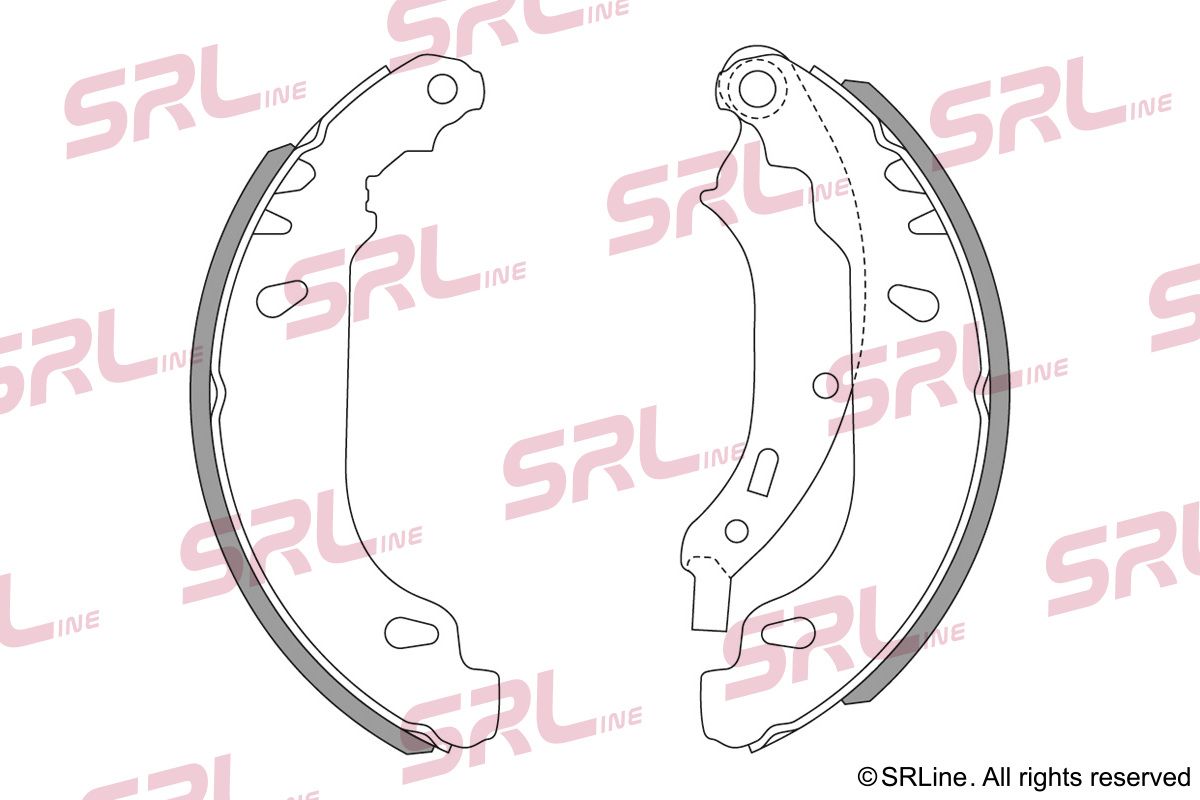 SRLINE S72-1010 Brake shoe set