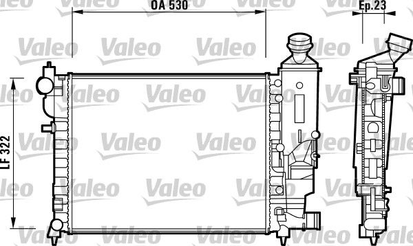 VALEO 732882 Radiator, engine cooling
