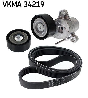 SKF VKMA 34219 V formos rumbuotas diržas, komplektas