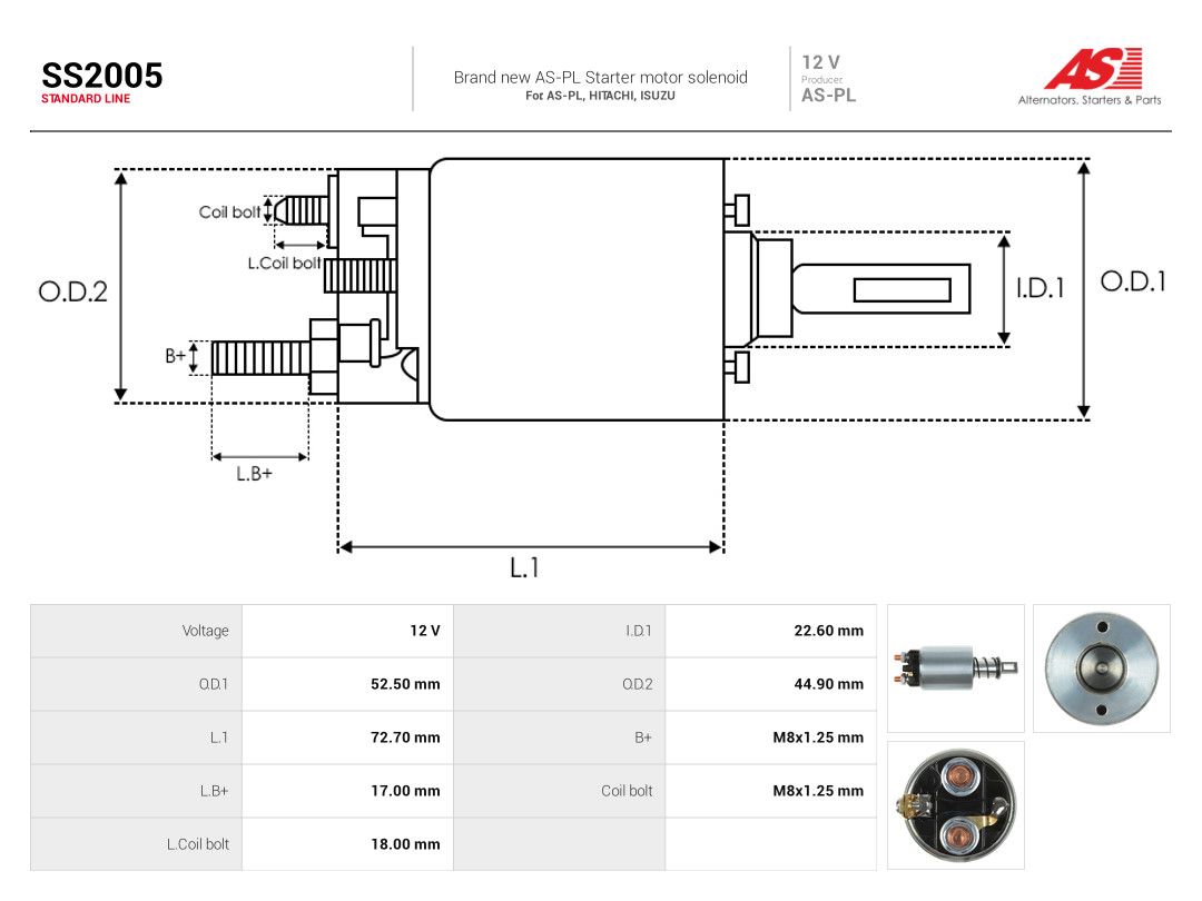 Solenoid Switch, starter-3
