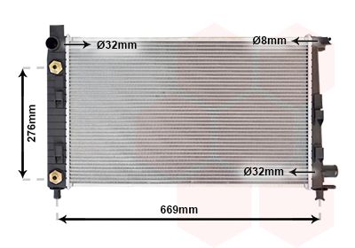 VAN WEZEL 30002282 Radiator, engine cooling
