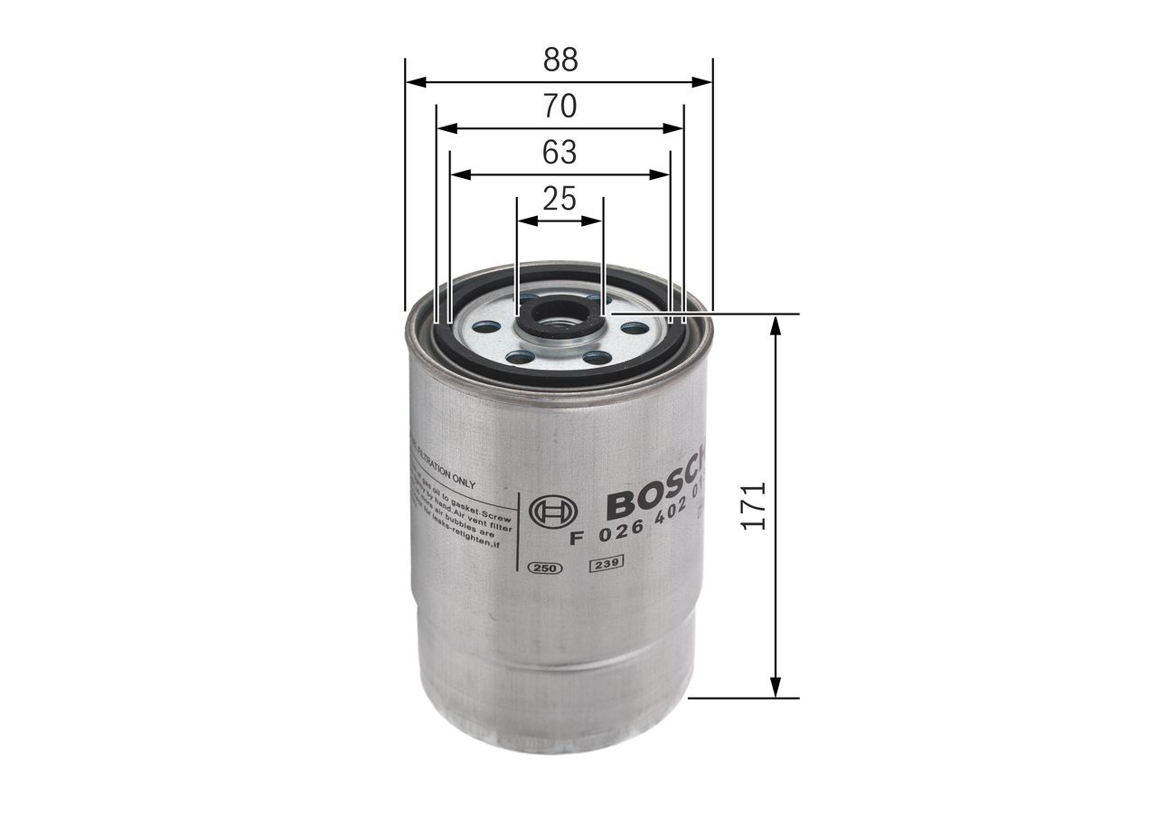 BOSCH F 026 402 013 Fuel filter