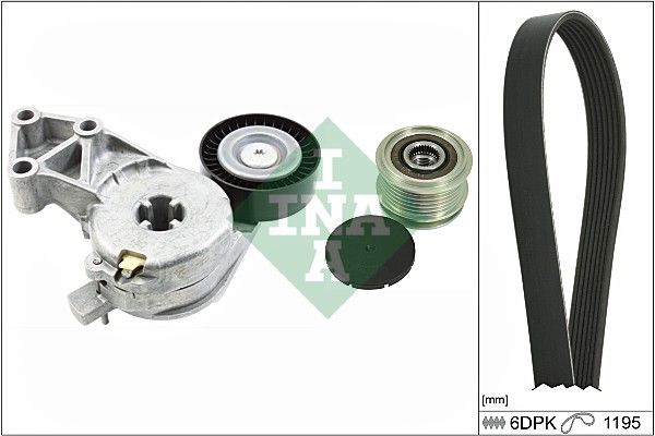 SCHAEFFLER INA 529 0022 10 V-ribbed belt set