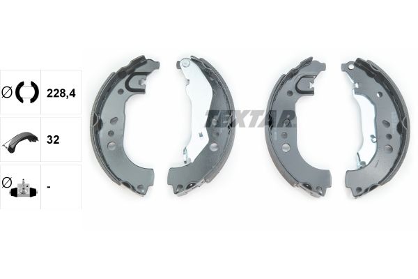 TEXTAR 91080100 Brake shoe set
