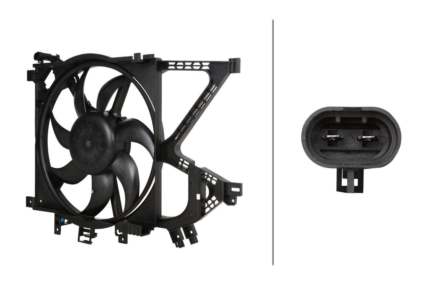 HELLA 8EW 366 421-341 Fan, engine cooling