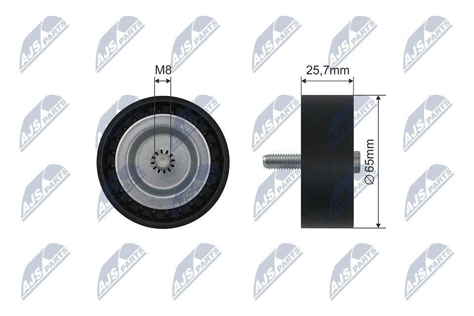 NTY RNK-ME-033 Deflection pulley/guide pulley, v-belt
