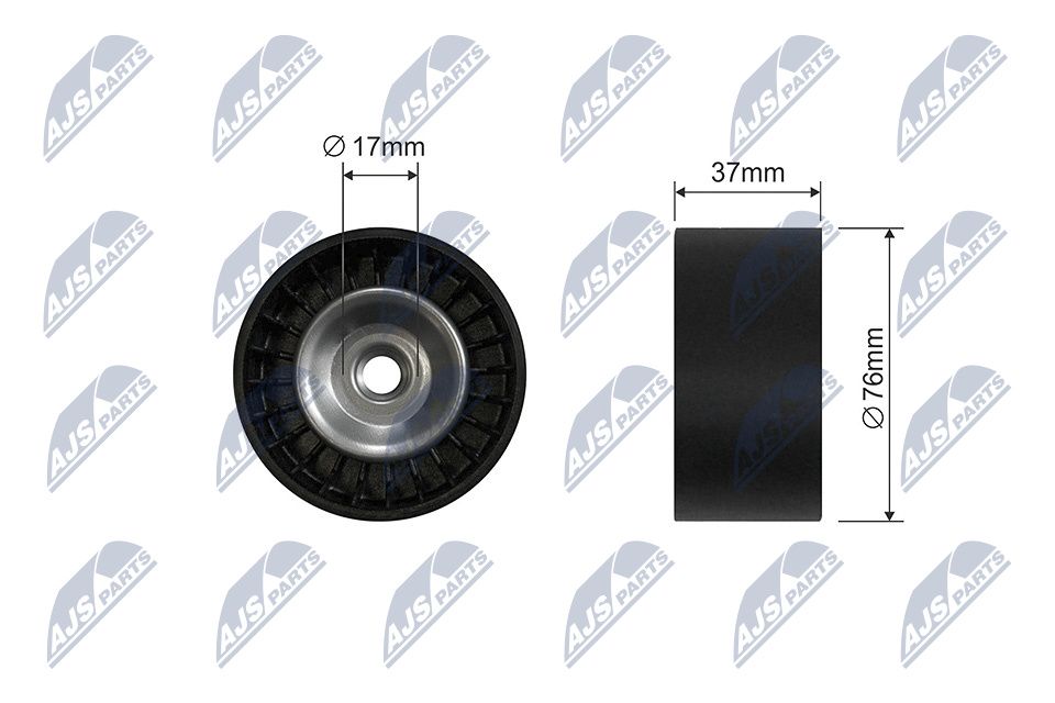 NTY RNK-HD-024 Tensioner pulley, v-ribbed belt