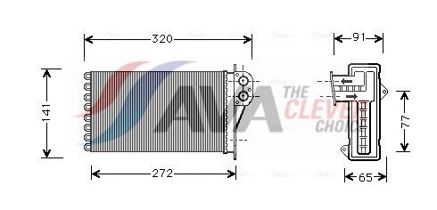 AVA CLEVER CHOICE PE6199 Heat exchanger, interior heating