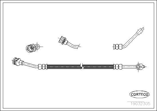 CORTECO 19032305 Brake hose