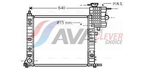 AVA CLEVER CHOICE MSA2265 Radiator, engine cooling