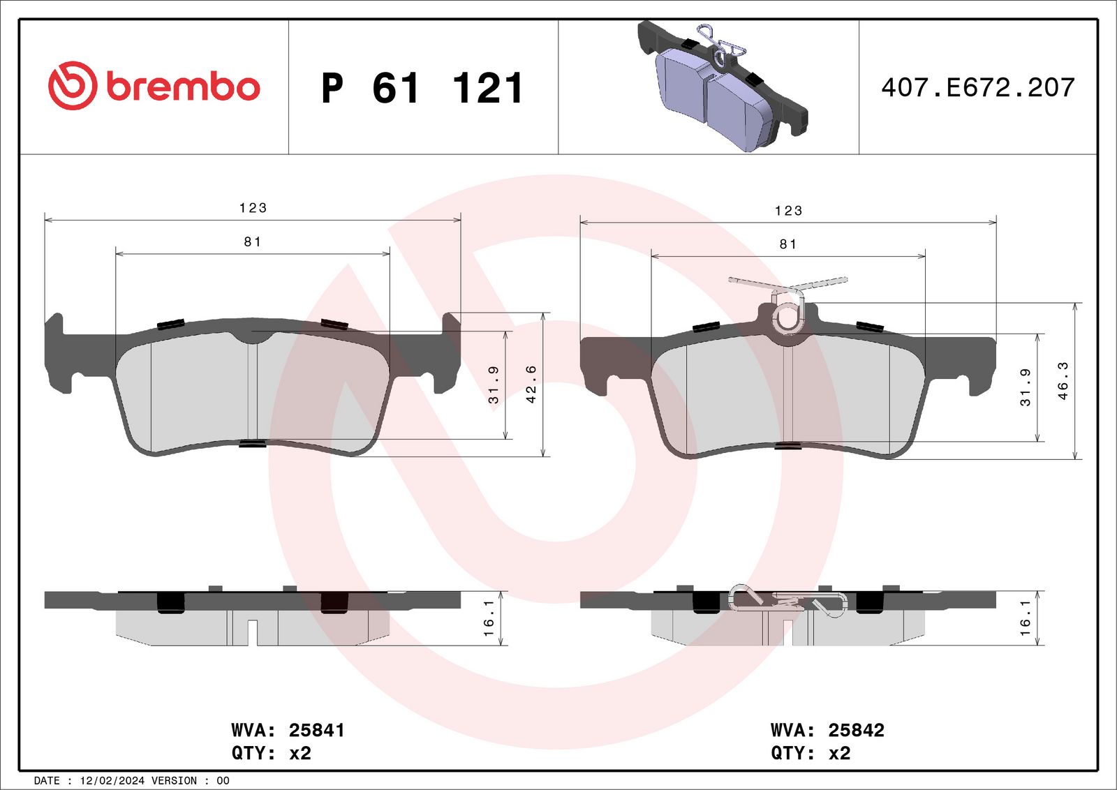 Brake Pad Set, disc brake-1