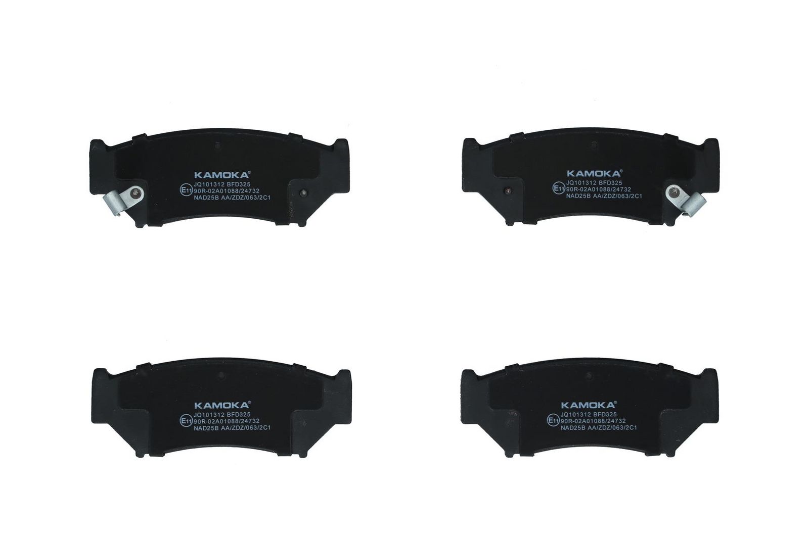 KAMOKA JQ101312 Stabdžių trinkelių rinkinys, diskinis stabdys