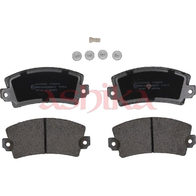ASHIKA 50-00-0743 Brake pad set, disc brake