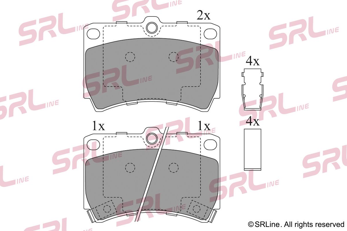SRLINE S70-0063 Brake pad set, disc brake