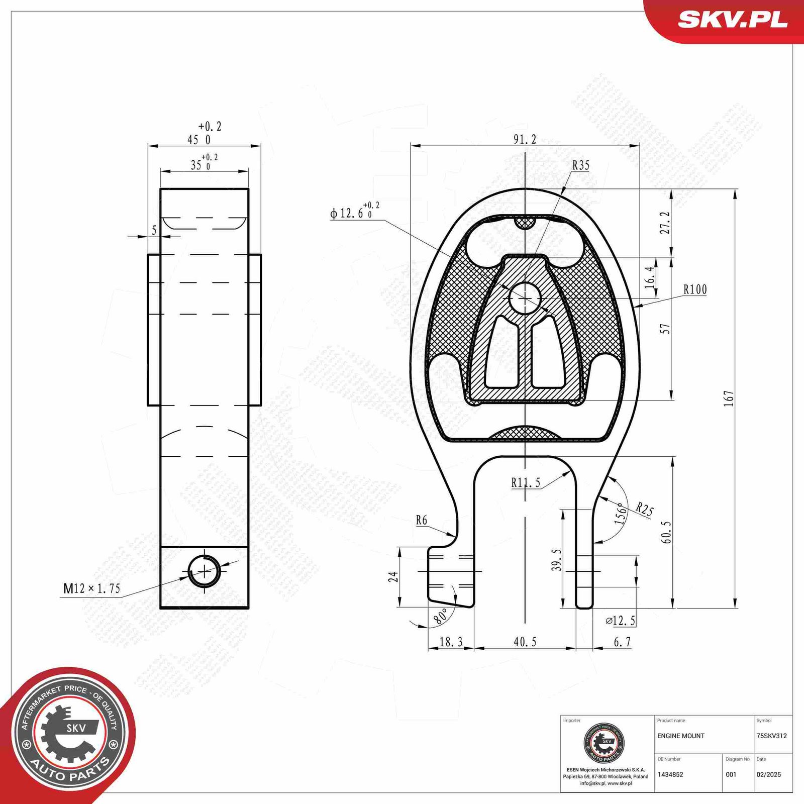 Mounting, engine-4