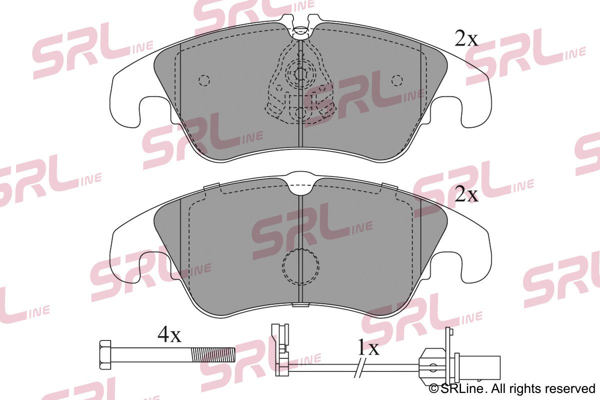 SRLINE S70-0475 Brake pad set, disc brake