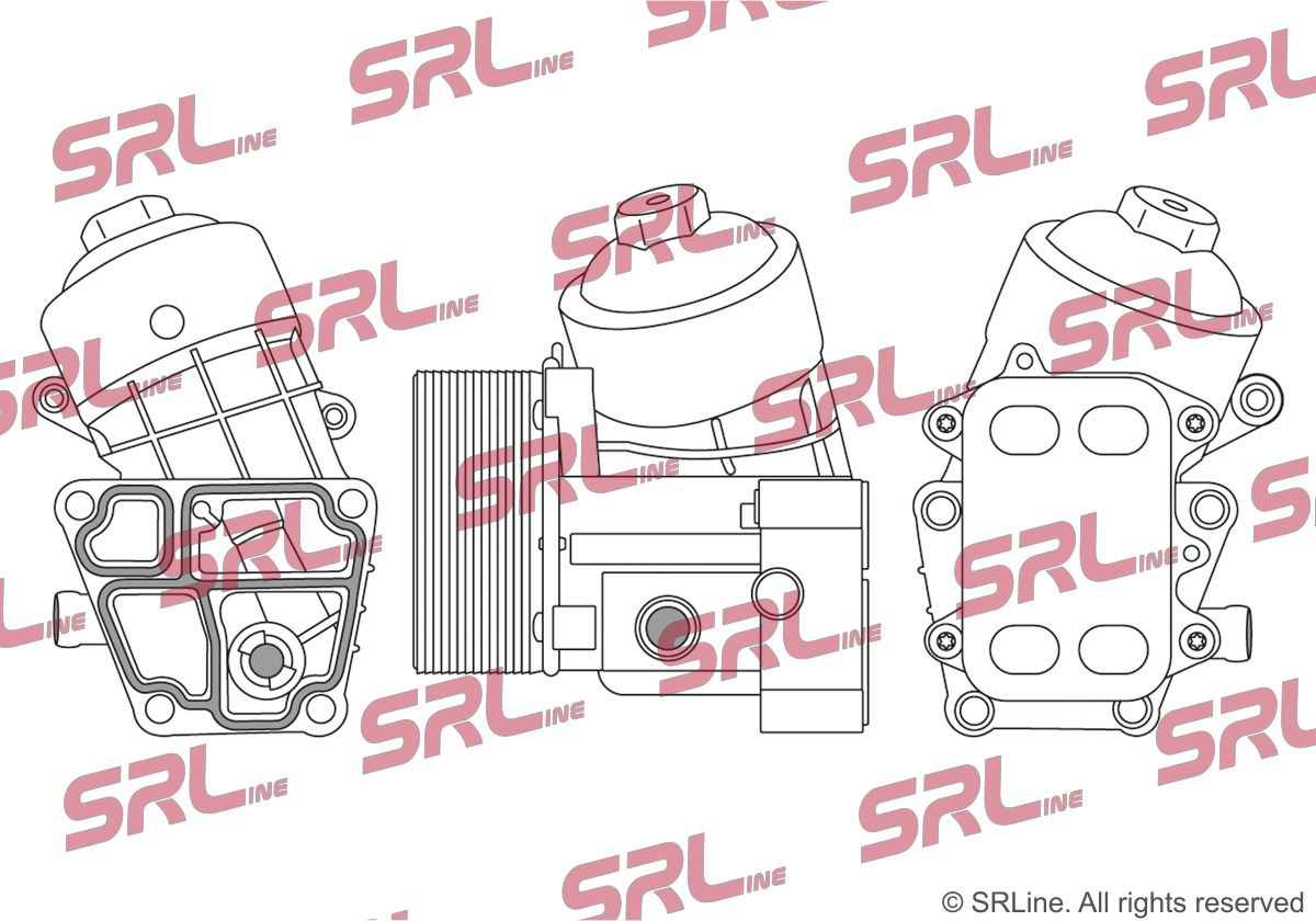 SRLINE 6916L8-1 Oil cooler, engine oil