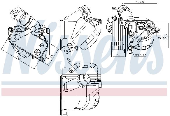 Oil Cooler, engine oil-4