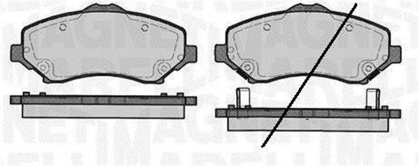 MAGNETI MARELLI 363916060211 Brake pad set, disc brake