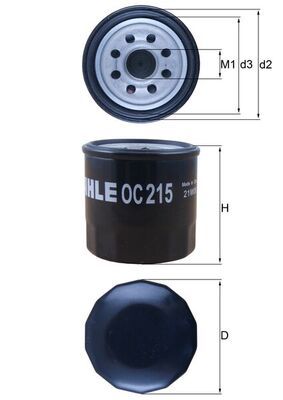 KNECHT OC 215 Oil filter