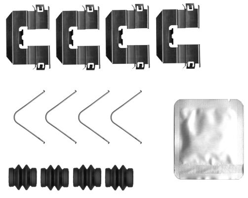 TEXTAR 82550000 Accessory kit, disc brake pad