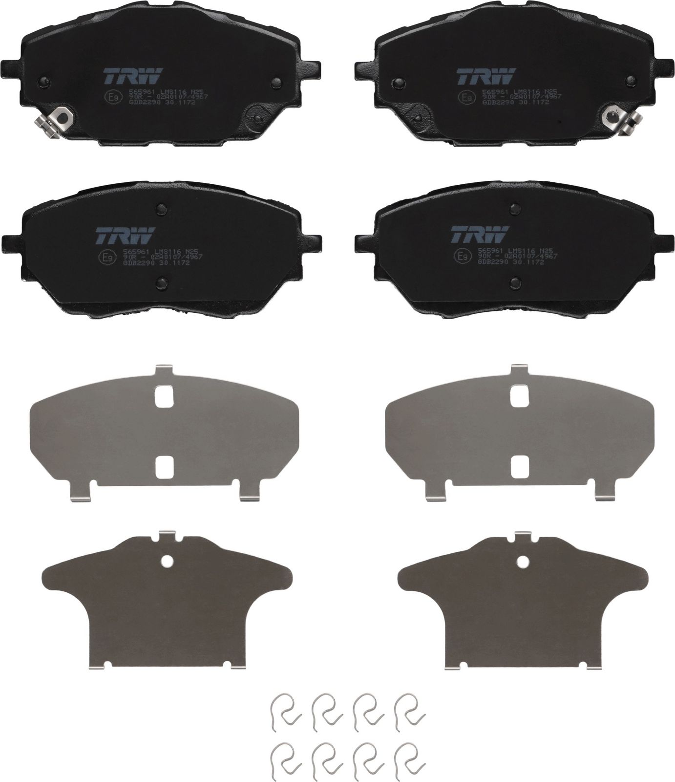 TRW GDB2290 Brake pad set, disc brake