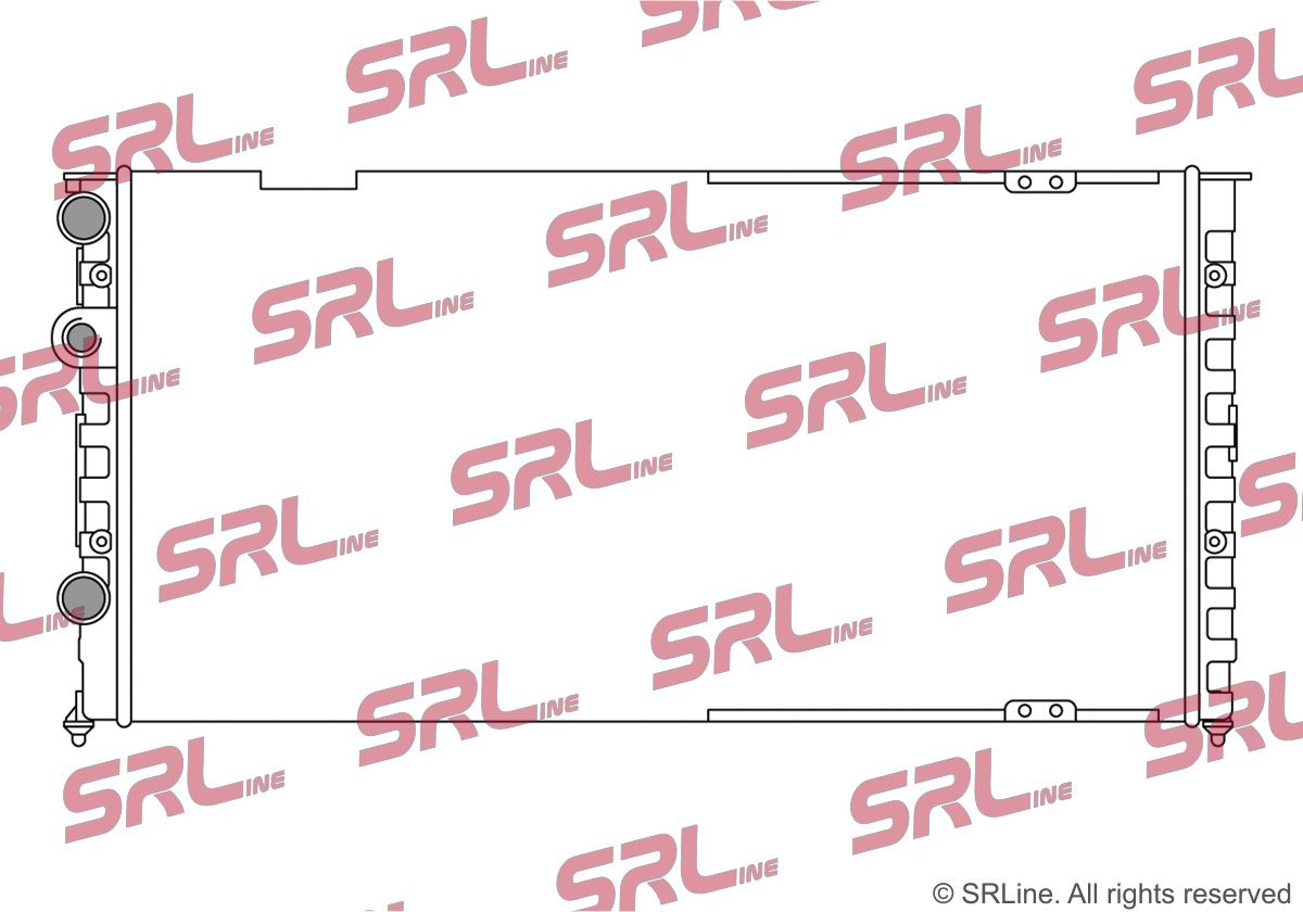 SRLINE 954608-5 Radiator, engine cooling