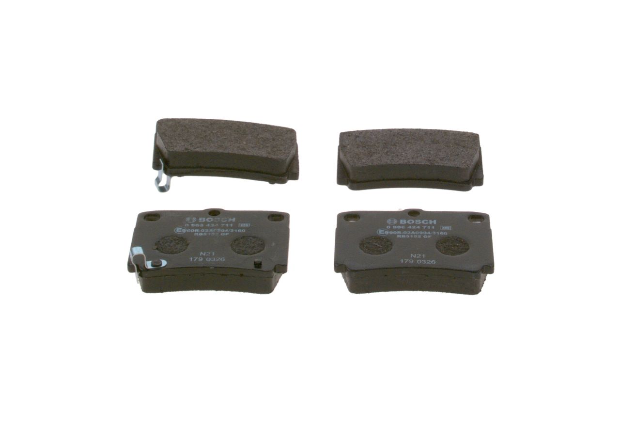 BOSCH 0 986 424 711 Brake pad set, disc brake