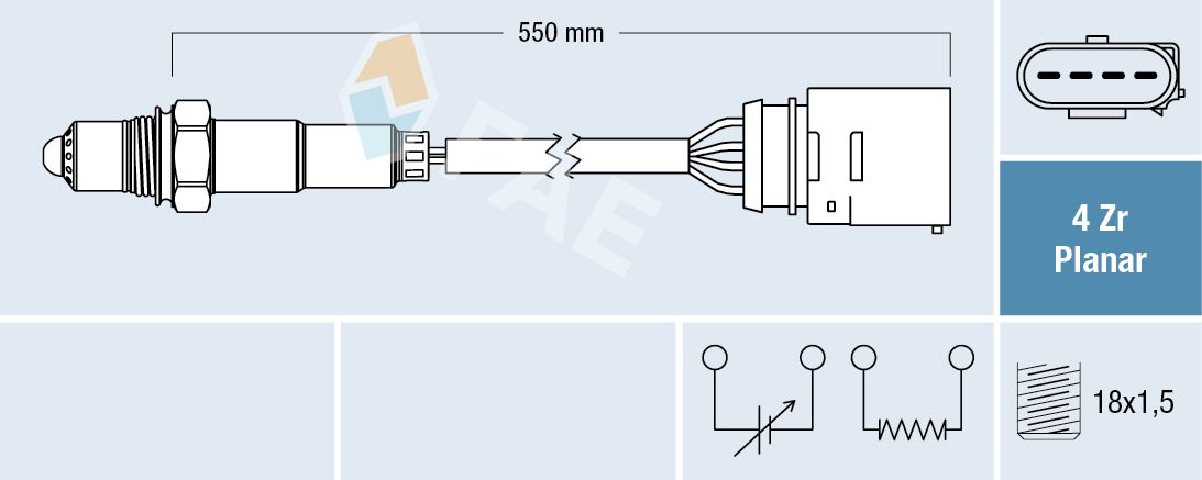 FAE 77148 Oxygen sensor