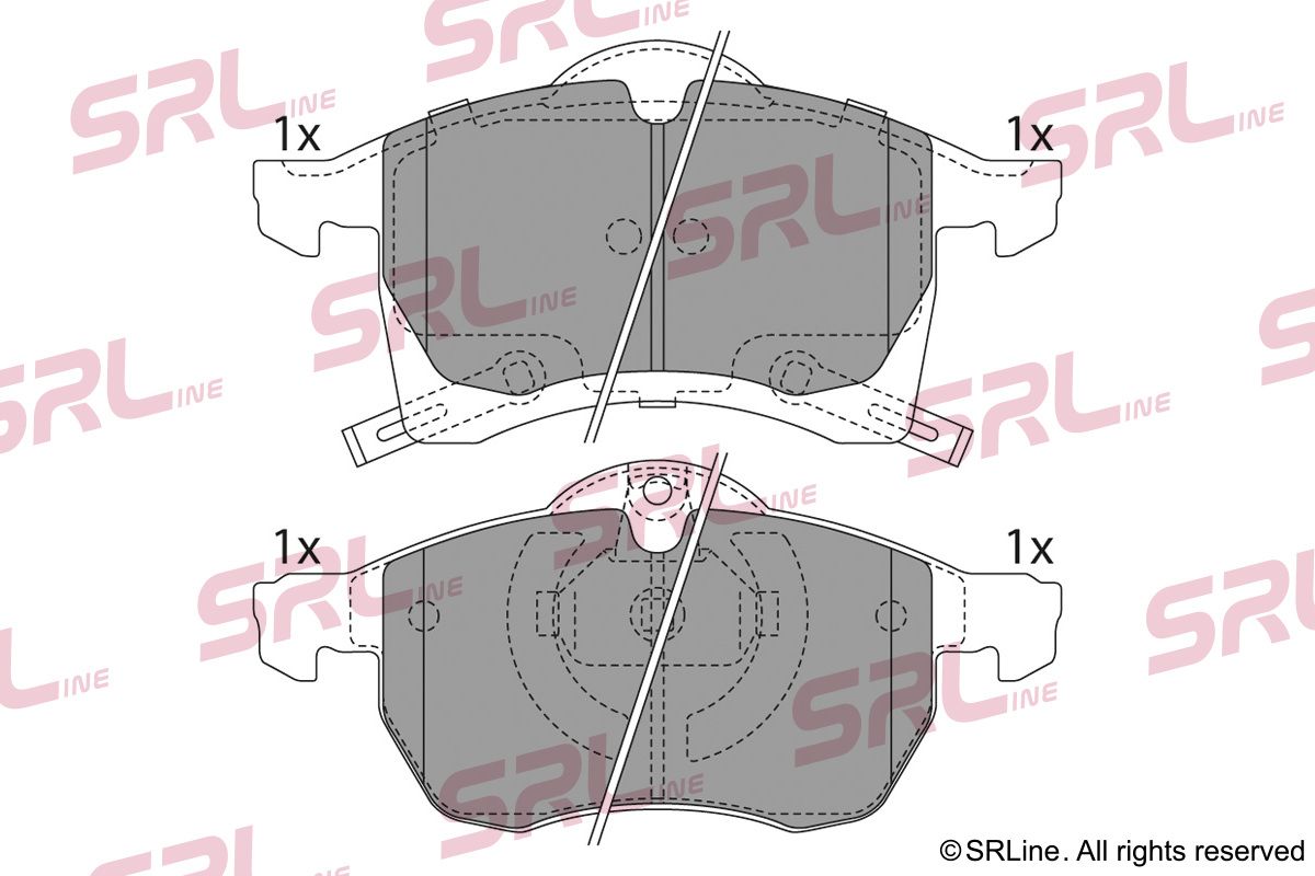 SRLINE S70-0028 Brake pad set, disc brake