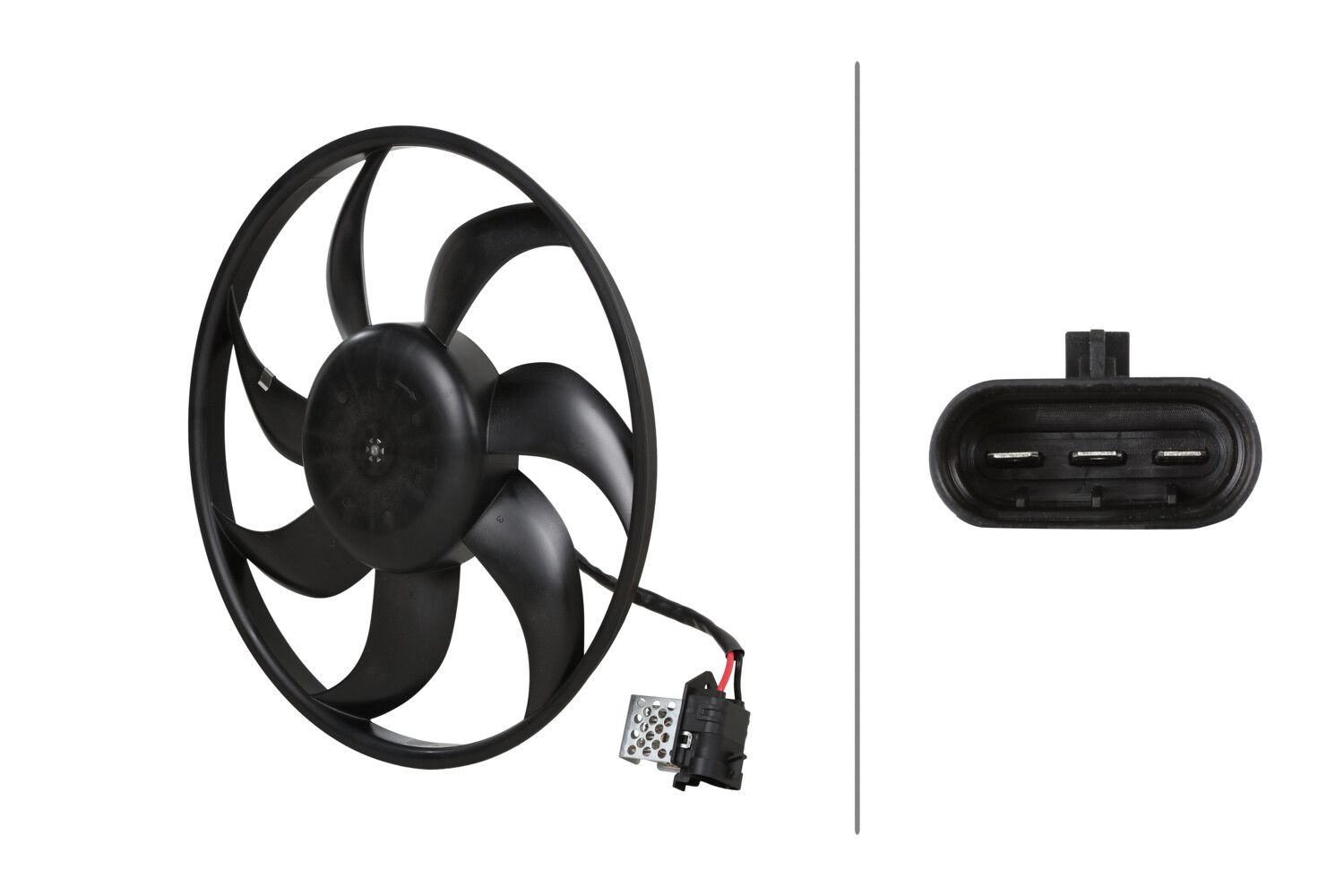 HELLA 8EW 366 421-331 Fan, engine cooling