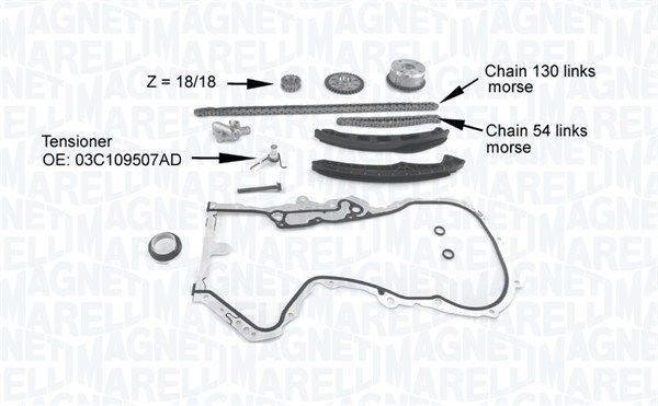 MAGNETI MARELLI 341500001210 Timing chain kit
