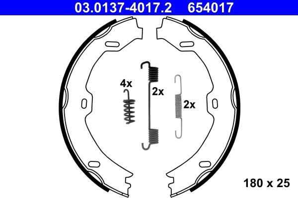 Brake Shoe Set, parking brake