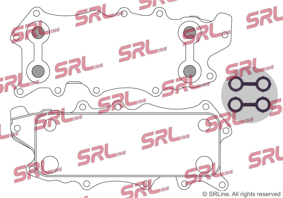 SRLINE 5017L8-3 Oil cooler, engine oil