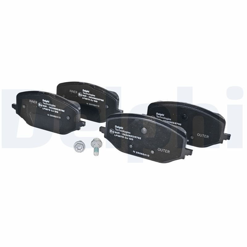 DELPHI LP3875 Brake pad set, disc brake