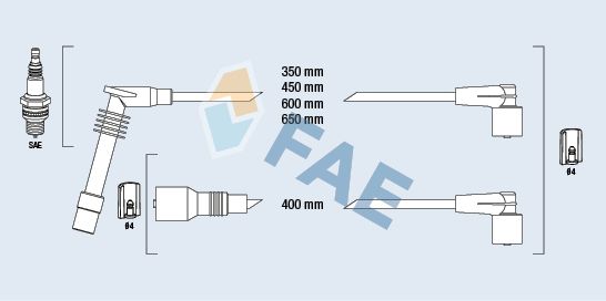 FAE 85105 Ignition cable kit