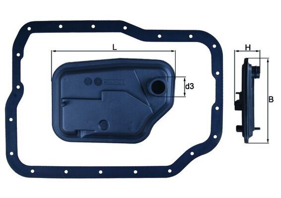 KNECHT HX 149D Hydraulic filter, automatic transmission