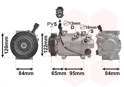 VAN WEZEL 8201K710 Compressor, air conditioning