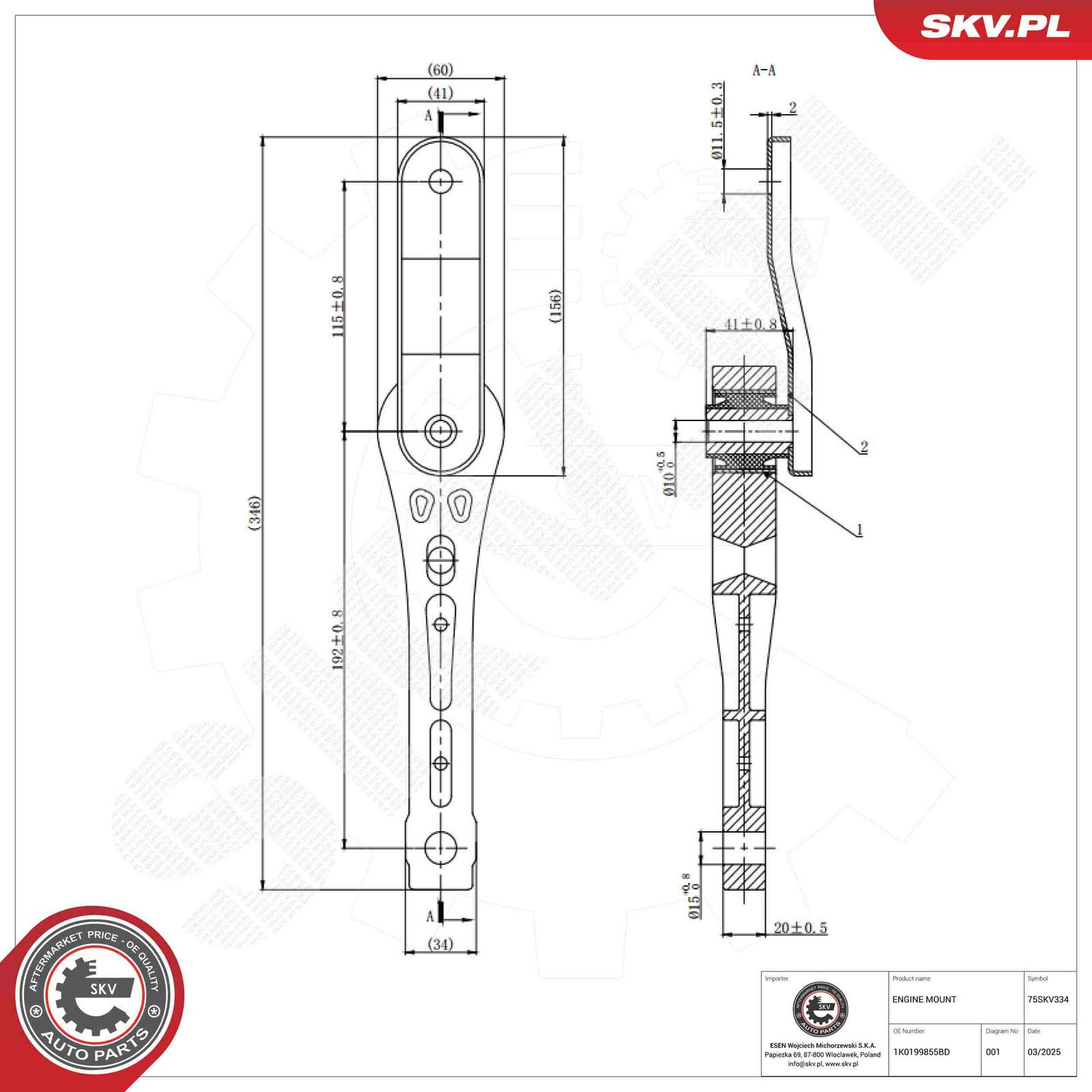 Mounting, engine-1