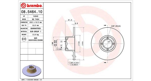 MAGNETI MARELLI 360406014000 Brake disc