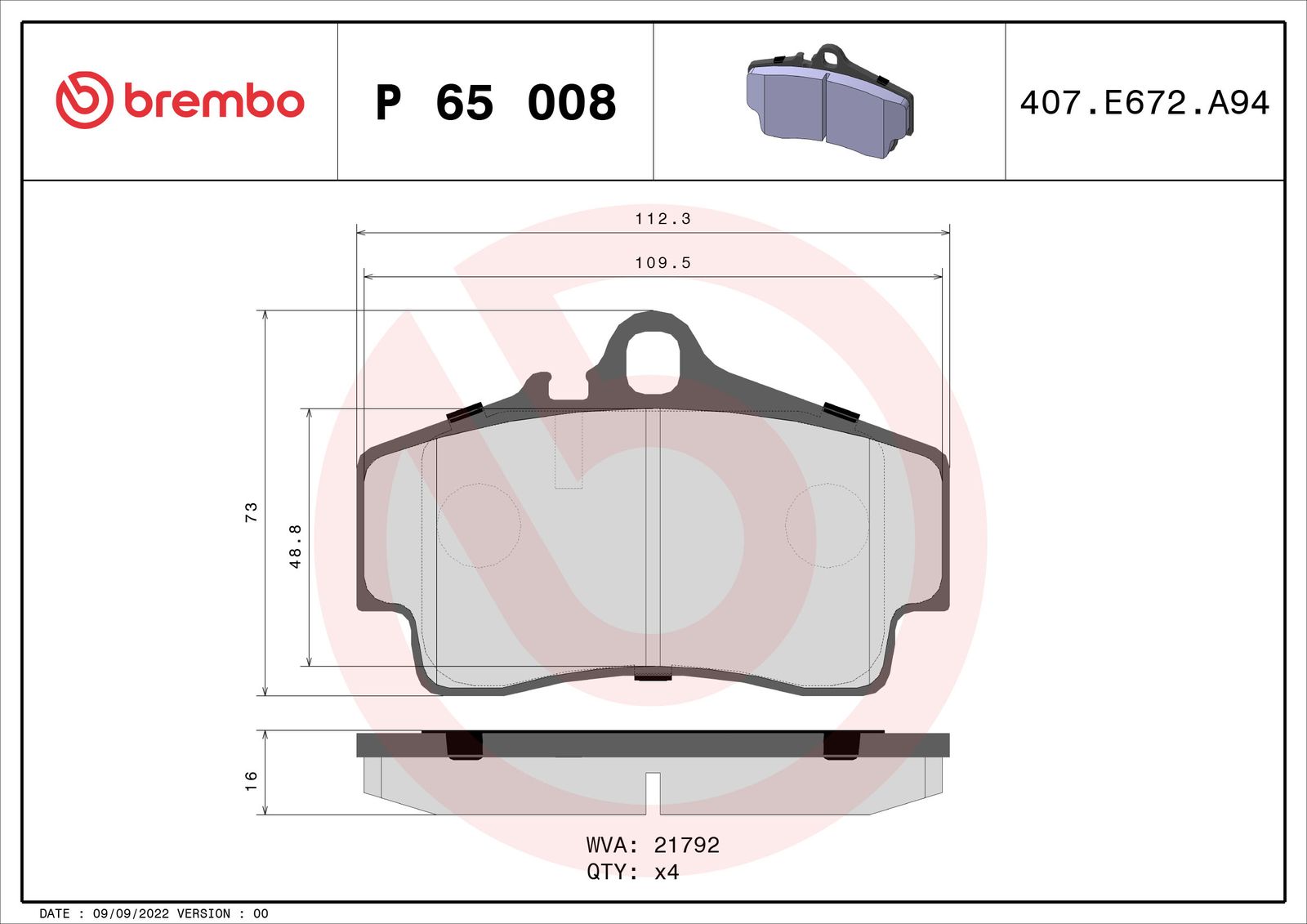 Brake Pad Set, disc brake-1