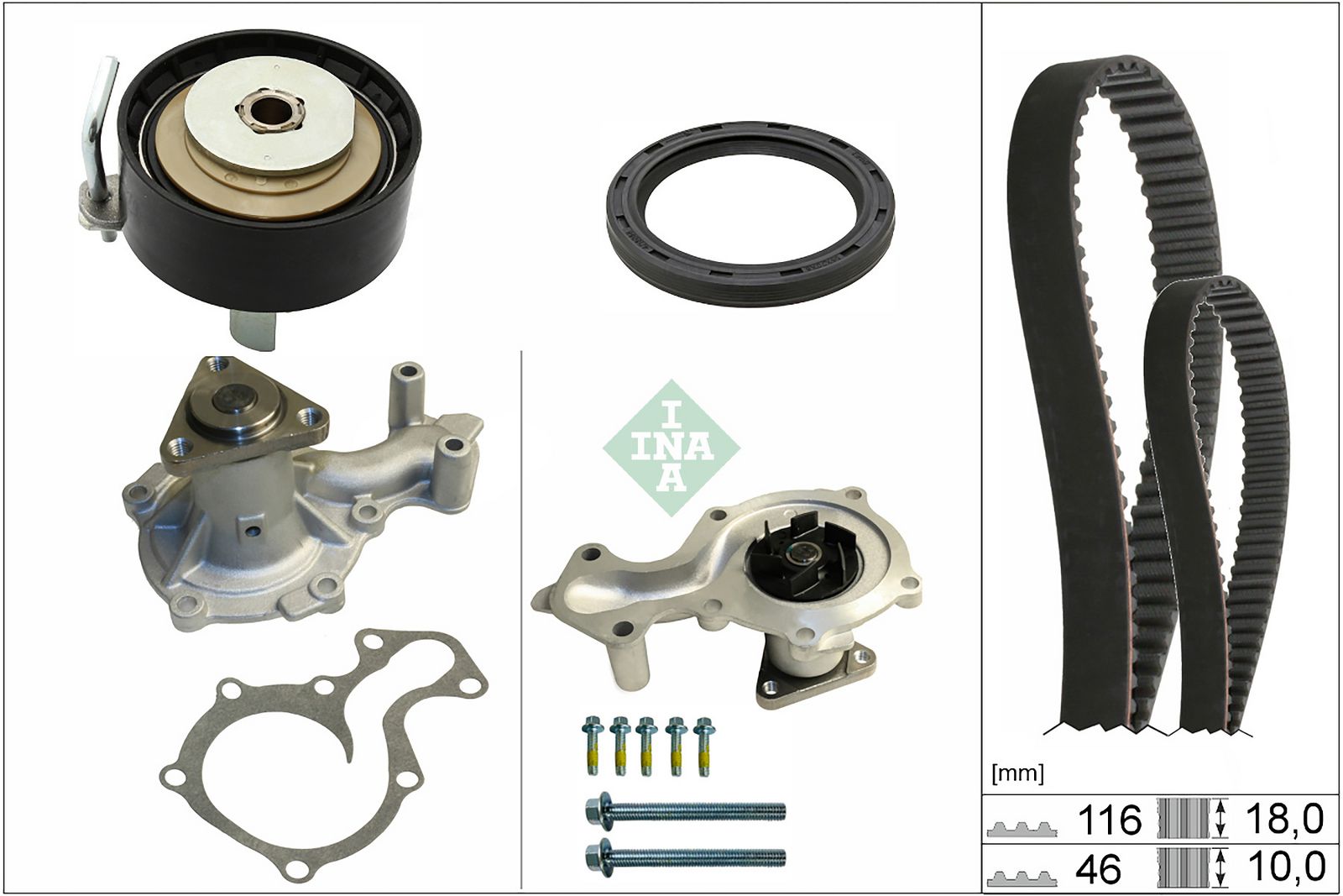 SCHAEFFLER INA 530 0959 30 Water pump & timing belt kit
